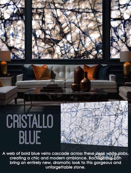 Cristallo Blue Backlit
