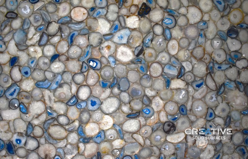 Blue - White Agate