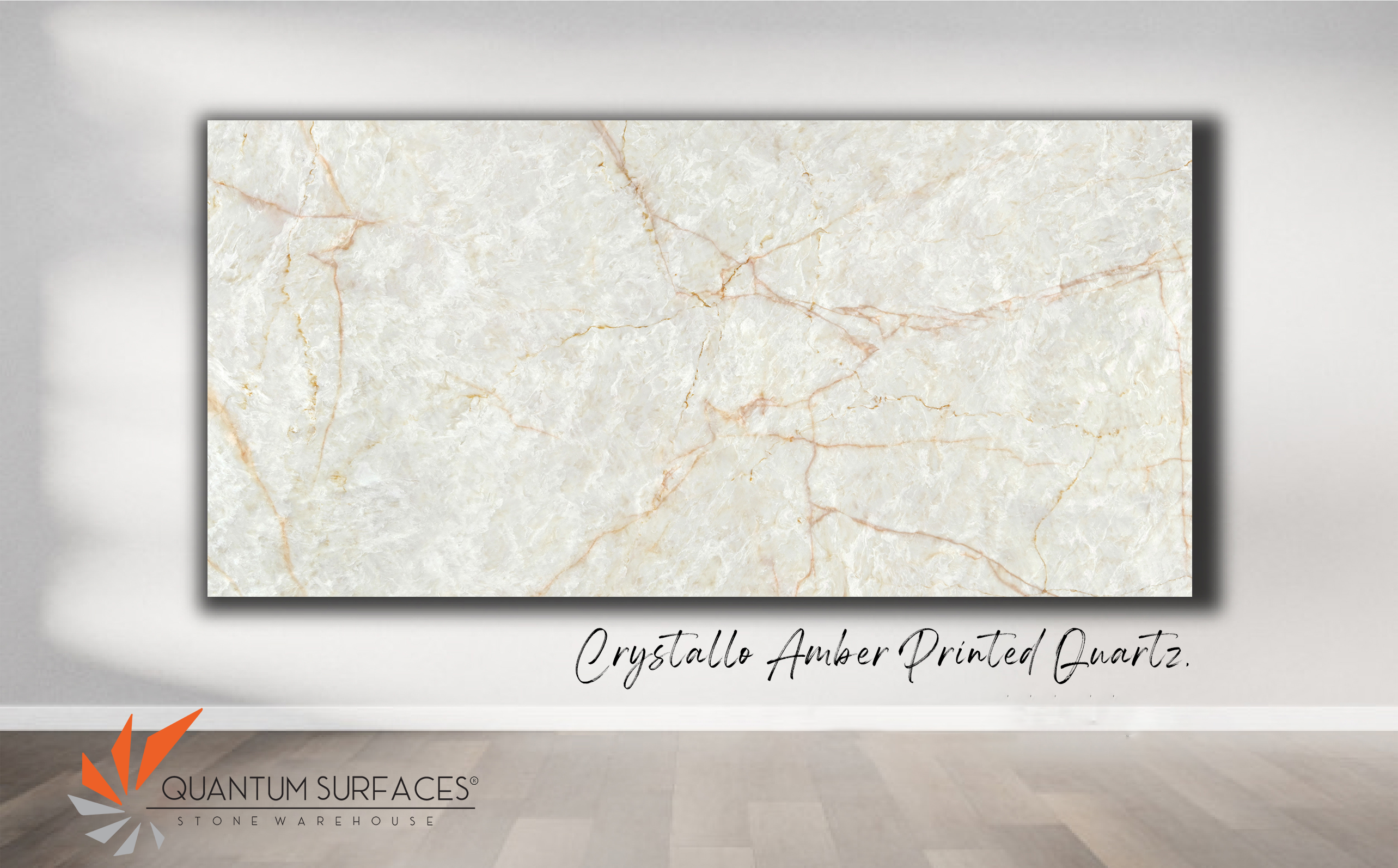 Crystallo Amber Printed Quartz