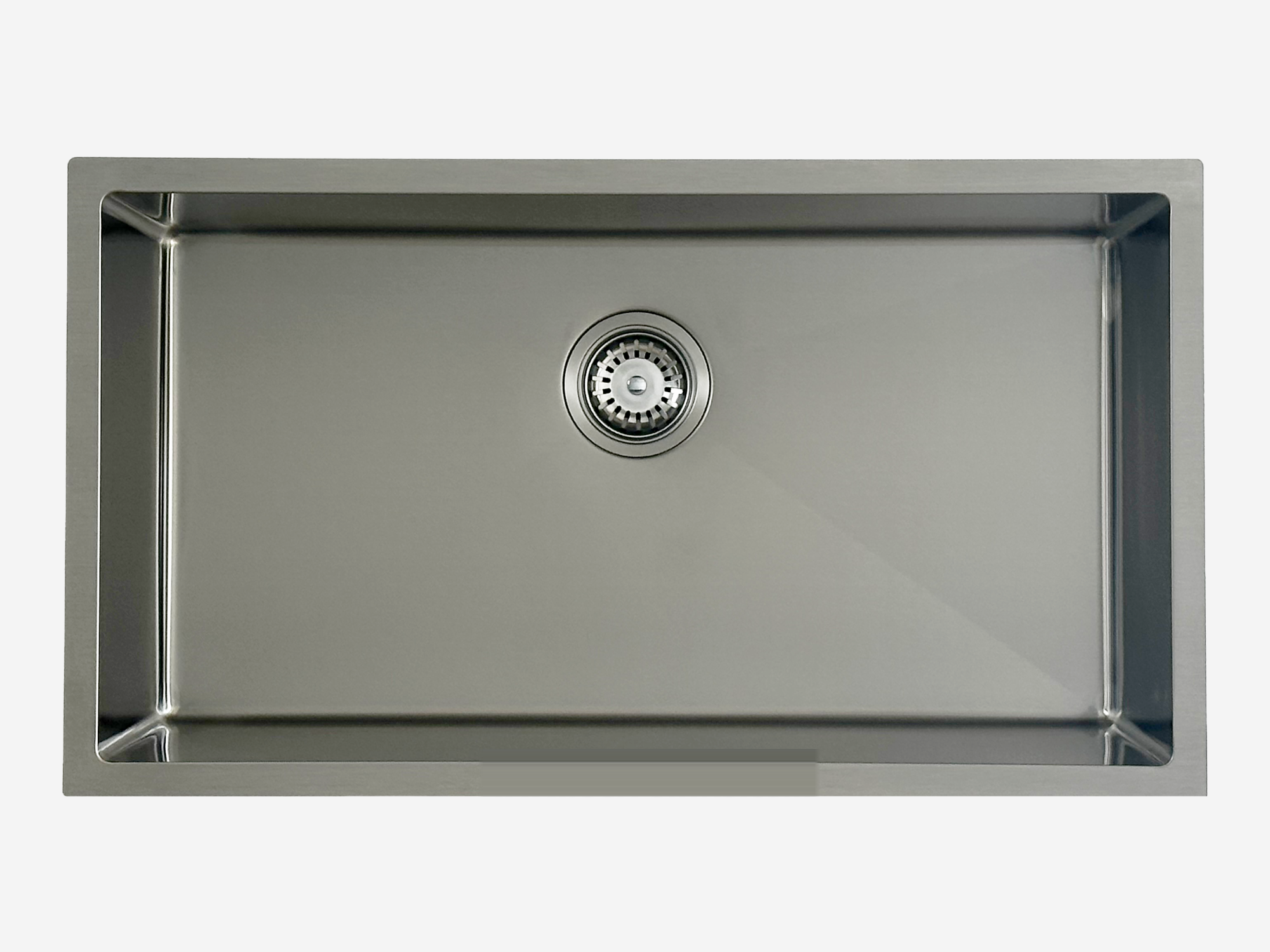 30" x 18" Undermount Single Bowl, 10mm Radius, 18-Gauge Stainless Steel Sink