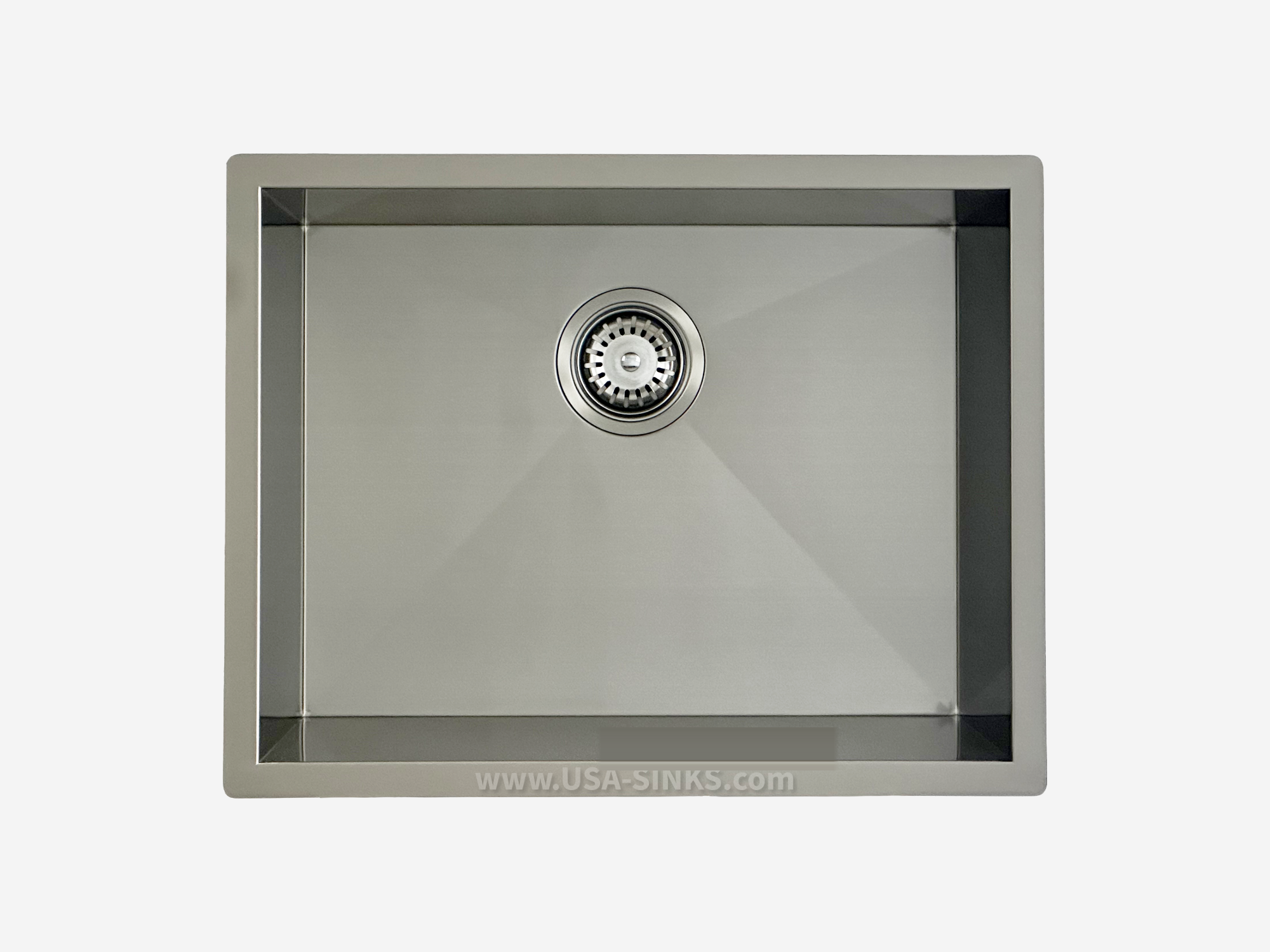 23" x 18" Zero Radius Undermount Single Bowl, 18-Gauge Stainless Steel Sink