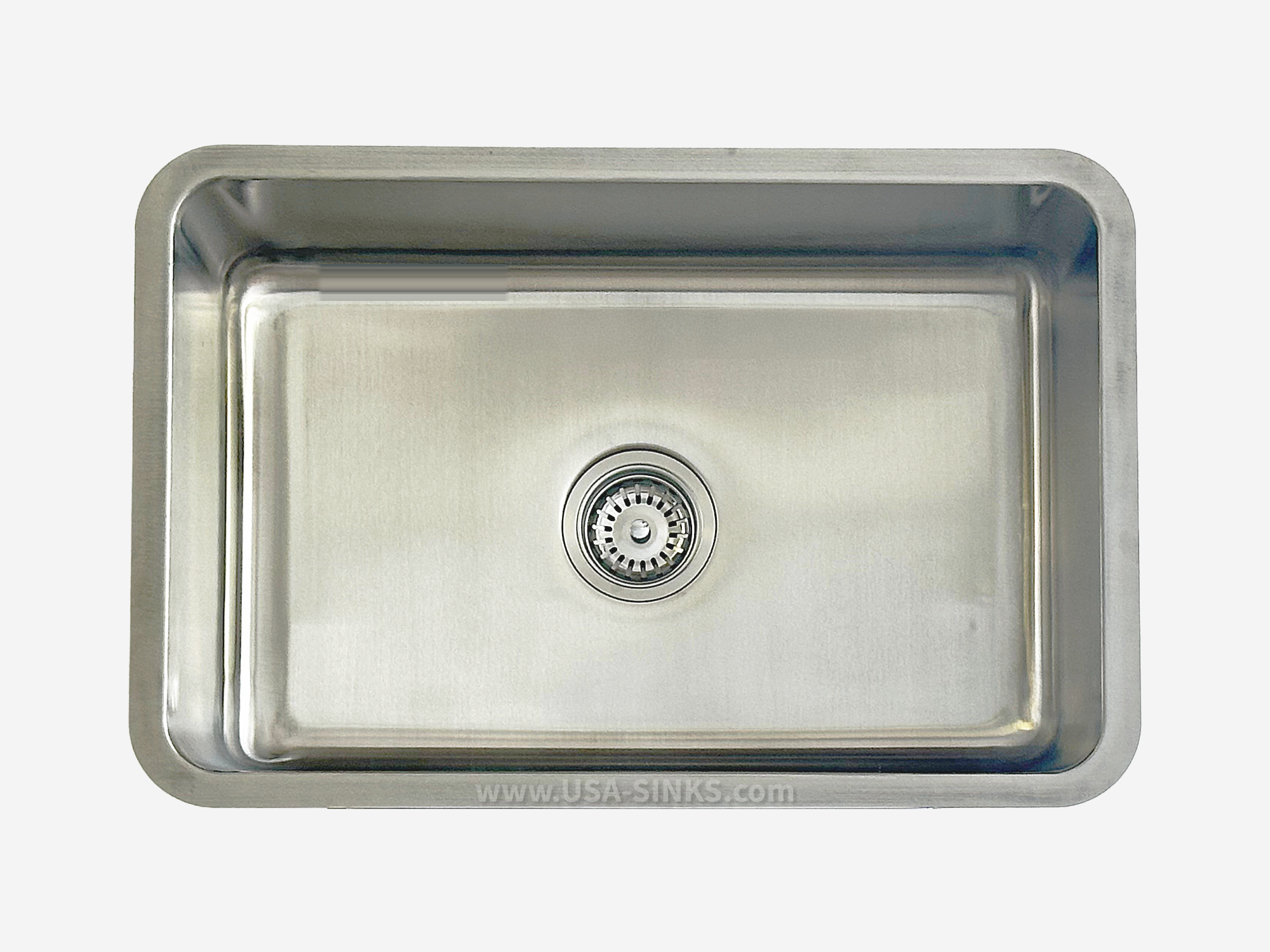 27" x 18" Undermount Single Bowl, 18-Gauge Stainless Steel Sink