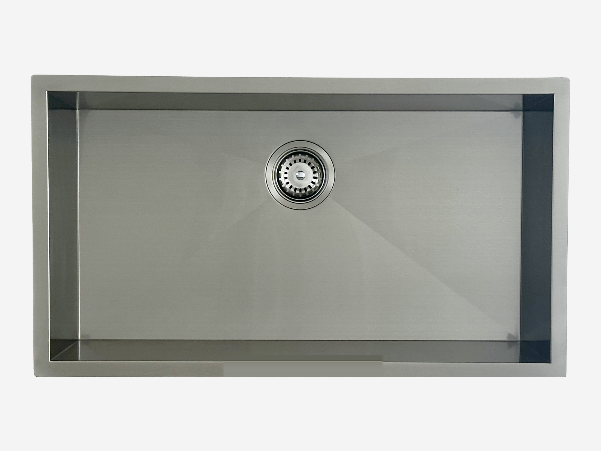 32" x 18" Zero Radius Undermount Single Bowl, 18-Gauge Stainless Steel Sink